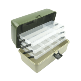 Ace Angling 3 Tray Cantilever Fishing Tackle Tough Box