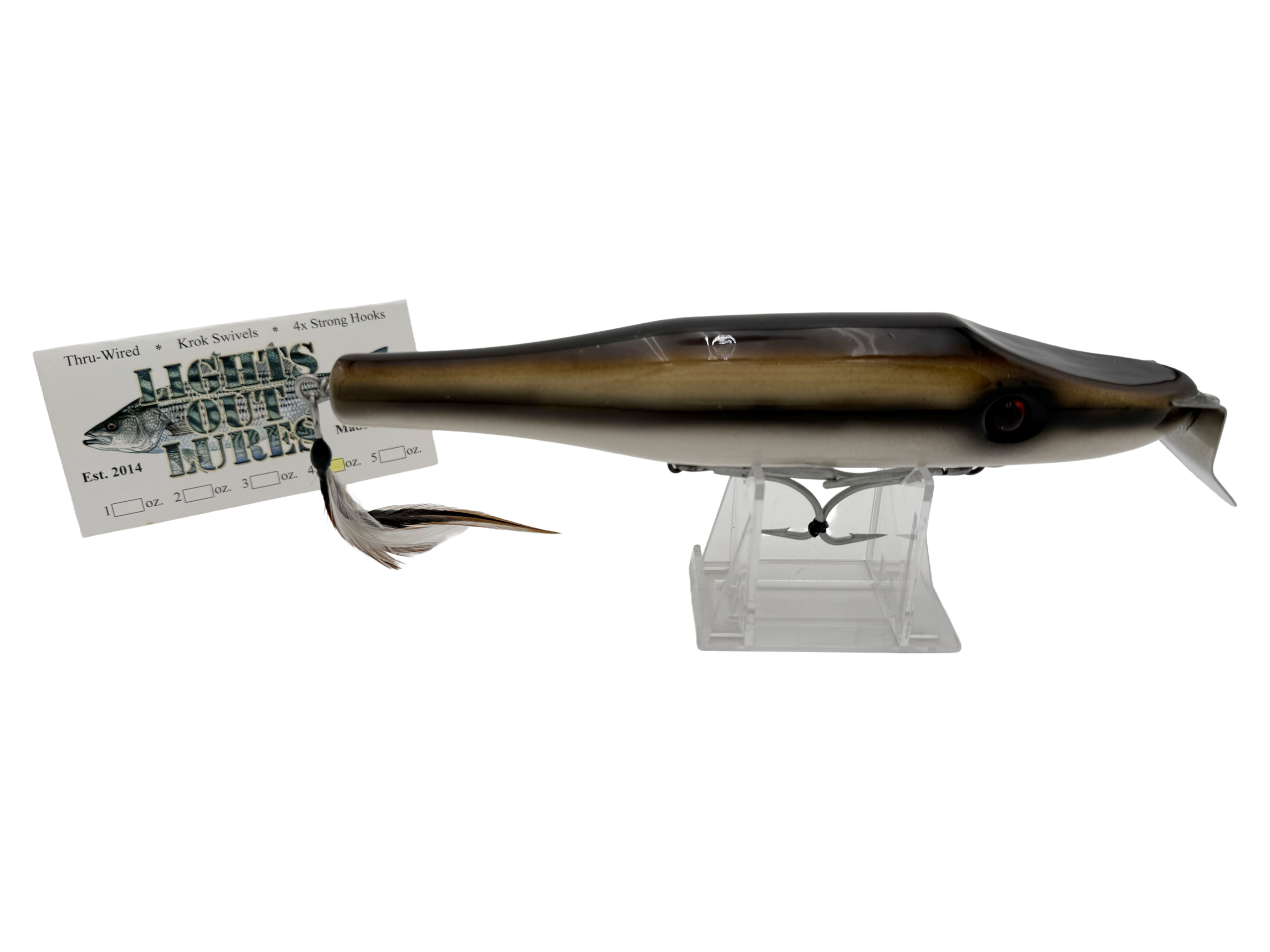 Paiva Lures Horse Mack Premium Hand-Crafted Fishing Lure Tackle (Used)