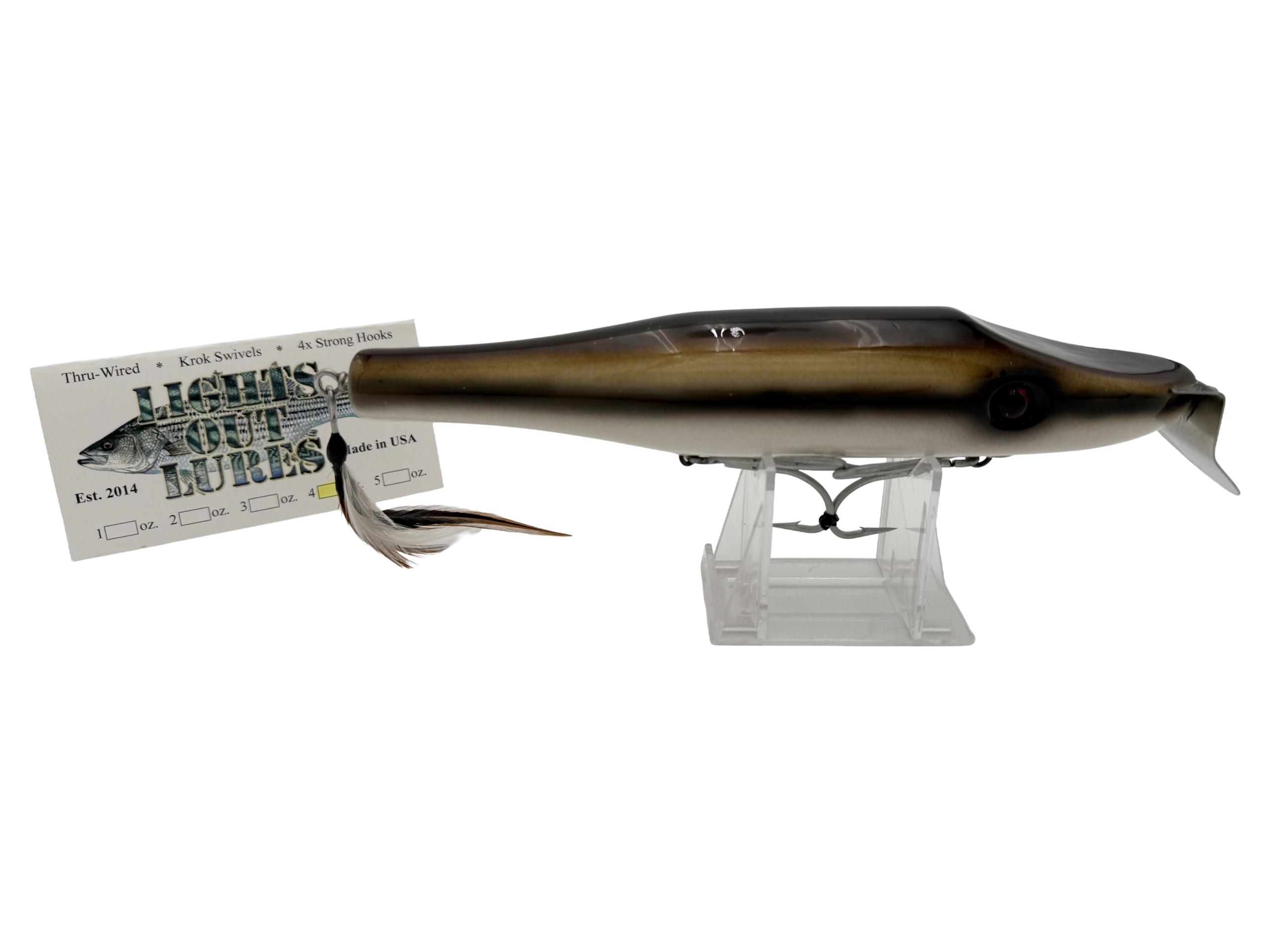 Paiva Lures Horse Mack Premium Hand-Crafted Fishing Lure Tackle (Used)